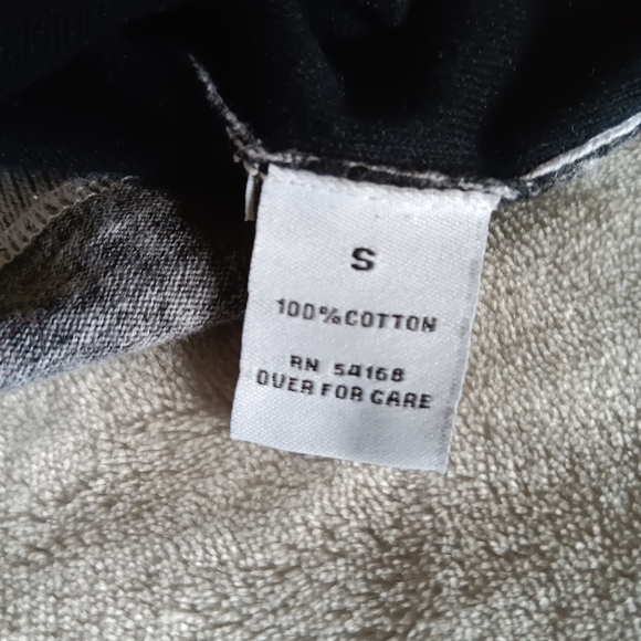 Elliott Lauren Top, Size S, Distressed Black with White Trim - Picture 6 of 6